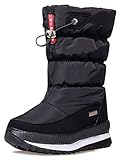 Solshine Damen Halbschaft Gefütterte Wasserdichte Schneestiefel 949 Schwarz...