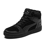 PUMA Unisex Rebound Layup Sd Fur Sneaker, Black Castlerock