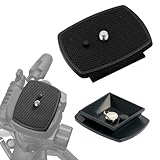 GNALIA Stativ Adapter, 1 Stück Schwarz, Kamera Schnellwechselplatte Mit 1/4...
