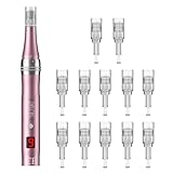 PELCAS Wiederaufladbarer 9 Stufen Derma pen Auto Derma Micro Needle Roller...
