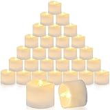 RDDAIPE LED Teelichter 30 Stück, Elektrisch Flackernd Mit Batterie, Flammenlos...