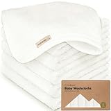 6-Pack Babywaschlappen - Weiche Bambus-Waschlappen für Babys, Kinder, Ultra...