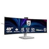 Philips 49B2U5900CH - 49 Zoll QHD Curved Monitor, 75Hz, VA, 4ms, HDR400, KVM,...