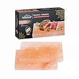 SalNatural Gourmet Salz Grillsteine 20x10x2,5cm (2er Pack) Original Kristallsalz...