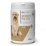 ReaVET Bierhefe Pulver für Hunde & Katzen 500g - Reine Bierhefe gemahlen gegen...