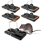Hinrichs Rattenfallen 5 Stück - Wiederverwendbare Schlagfallen - Ratten Fallen...