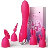 Vibratorensets für Frauen Dildo Vibrator, 4 Köpfe 20 Modi x 3 Stufen G punkt...