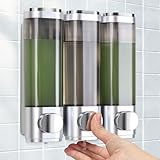 Seifenspender Wandbefestigung, Shampoo Duschgel Spender, 3er Set Seifenspender...