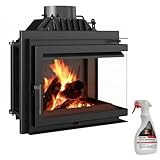 KRATKI Kamineinsatz Gusseisen Simple rechts 8 kW Ø 150 mit...