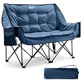 Portal Campingstuhl faltbar 2 Personen Doppel Klappstuhl Camping Faltsofa 272kg...
