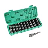 Schlagschrauber Nüsse Set, 11tlg 1/2'' Metrischer Antrieb Werkzeug Set 10-24mm...