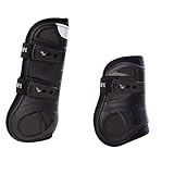 Eskadron Gamaschen FLEXISOFT AIR TON-IN-TON 4er Set schwarz Gamasche vorne und...