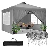 TOOLUCK Pavillon 3x3m Wasserdicht Stabil Winterfest Faltpavillon Partyzelt...