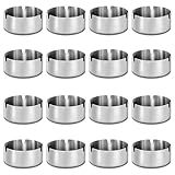 16 Stück Edelstahl Aschenbecher, Moderne Tischplatte Aschenbecher, 8 cm Runden...