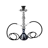 RMAN® Shisha Set Wasserpfeife Hookah 55cm Shisha 2 Anschlüsse mit 2 Schlauch...