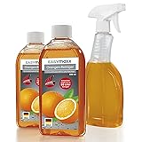 EASYmaxx Reinigungs-Konzentrat Orange 2x500ml Set mit Sprühflasche | Ergibt 100...