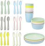 Ikea Geschirrset KALAS Schälchen, Teller, Besteck und Becher für Kinder -...