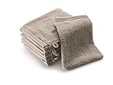 SLEEPZEN Waschlappen aus Bio-Baumwolle Beige Gots-Zertifiziert 500gr/m2 -...