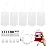 Cutiolly Halloween Trinkgefäß,5pcs Halloween Blutspendebeutel,Blutbeutel Zum...