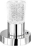 Trio Leuchten LED Tischleuchte Cristo 529690100, Metall Chrom, Glas kristall,...