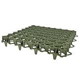 10 x Covergrid Profi Rasengitter | 50x50x4 cm | Grün │ Rasenwaben aus...