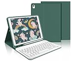 IVEOPPE Tastatur für iPad 9. Generation, Hülle mit Tastatur für iPad 10.2'...