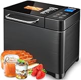 KEEPEEZ 17-in-1 Brotbackautomat, 2LB Brotbackautomaten Edelstahl with 2 Paddles,...
