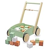 mamabrum, Rutschauto aus Holz, Schieber, Spielzeug-Kinderwagen ab 12 m,...