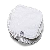Cheeky Wipes - Babytücher aus Baumwolle, weiß, 25 Stück - 15 x 15 cm