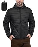 33,000ft Herren Leichte Steppjacke Outdoor Wasserbeständige Übergangsjacke...