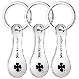 Otuuz 3 Stück Einkaufschip Schlüsselanhänger Abziehbar Einkaufswagen...