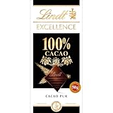 Lindt Schokolade | EXCELLENCE Tafel 100% | 50g | extra dünne Feinherbe...