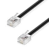 deleyCON 1m Telefonkabel RJ11 Modularkabel 6P4C Westernkabel RJ11 auf RJ11...