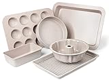 RIOVARM Granit Antihaft Backformen Set 7 PCS-Backformen-Sets Backbleche für...