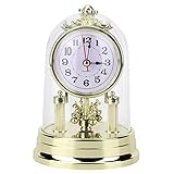 Mumusuki Tischuhren, Standuhr Nostalgisch Deko Vintage Wohnzimmer Uhr mit Haube...