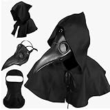 AONAT Plague Doctor Maske Halloween Kostüm Set,Steampunk Pest Doktor Maske mit...