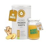 Hansegrün - Bio Ingwer Shots (60 Stk.) - Veganes Superfood-Pulver für das...