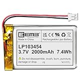 EEMB Lithium Polymer Akku 3,7 V 2000mAh 103454 Wiederaufladbarer Lipo-Akku mit...