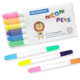 AMUSEPROFI Neon Pens, Neonmarkerzum Ersatz, 2 Spitzen, Anwendbar Für...