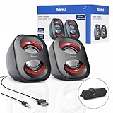 Hama PC Lautsprecher Sonic Mobil 183 (USB 3.0, 3,5 Mm Klinke, 3 W, Aktive Boxen...