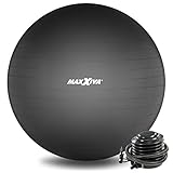 MAXXIVA® Gymnastikball Anti-Burst mit Luftpumpe bis 250 kg hautfreundlicher...