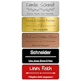 Generisch Personalisiertes Türschild/Klingelschild (1 Stk.) – Selbstklebend,...