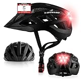 Dunlop Sports Fahrradhelm mit Licht - Sofort gesehen Werden - Ultraleichter...