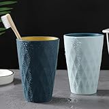 Yemiany Zahnputzbecher, 2 Stück Robuste Sturzsichere Zahnputzbecher Kunststoff,...