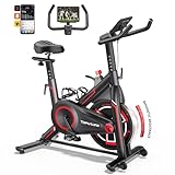 Heimtrainer Fahrrad mit APP, TOPUTURE Leiser LCD Ergometer Heimtrainer bis...
