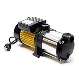 Wiltec Mehrstufige Kreiselpumpe 6000l/h 550W Förderhöhe 35m, Ansaughöhe 9m,...