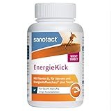 sanotact EnergieKick Dose (40 Kapseln) • Energie Kapseln als Energie Booster...