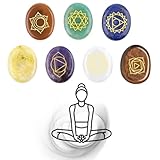 Chakra 7 Pcs,Natürliche Heilung Kristall Chakra Steine,Spirituelle...