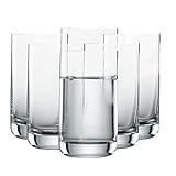 SCHOTT ZWIESEL Allround Becher Simple (6er-Set), geradliniges Trinkglas für...