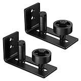SKYSEN Schiebetür Bodenführung 2PC mit 8-IN-1 Einstellbare Rolle, an der Wand...